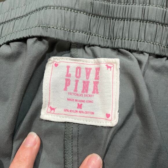 Y2K Women's Gray & Blue Victoria's Secret Pink Mini Shorts Size M - Picture 4 of 7